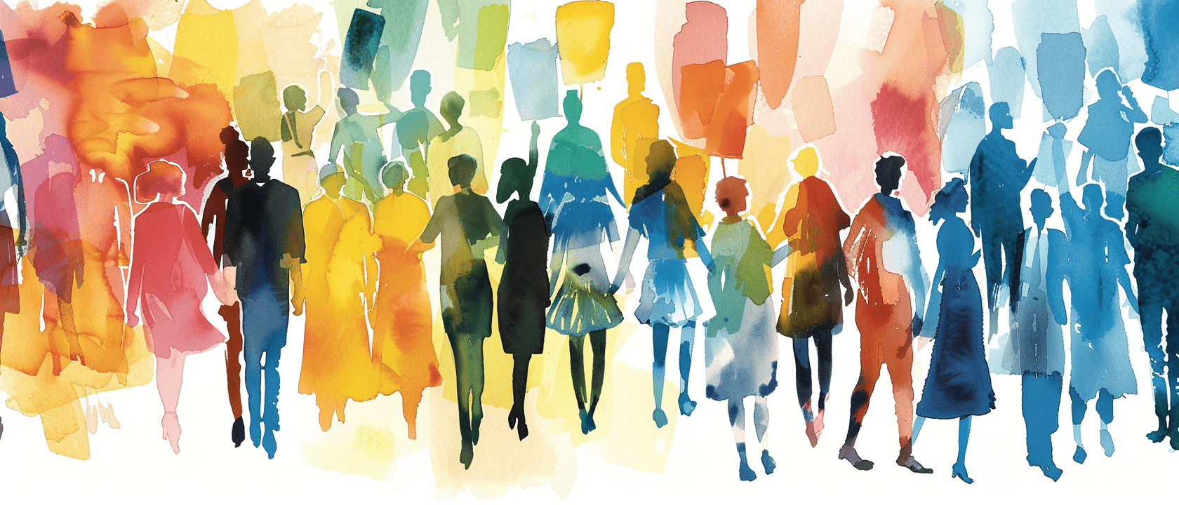 many persons walking